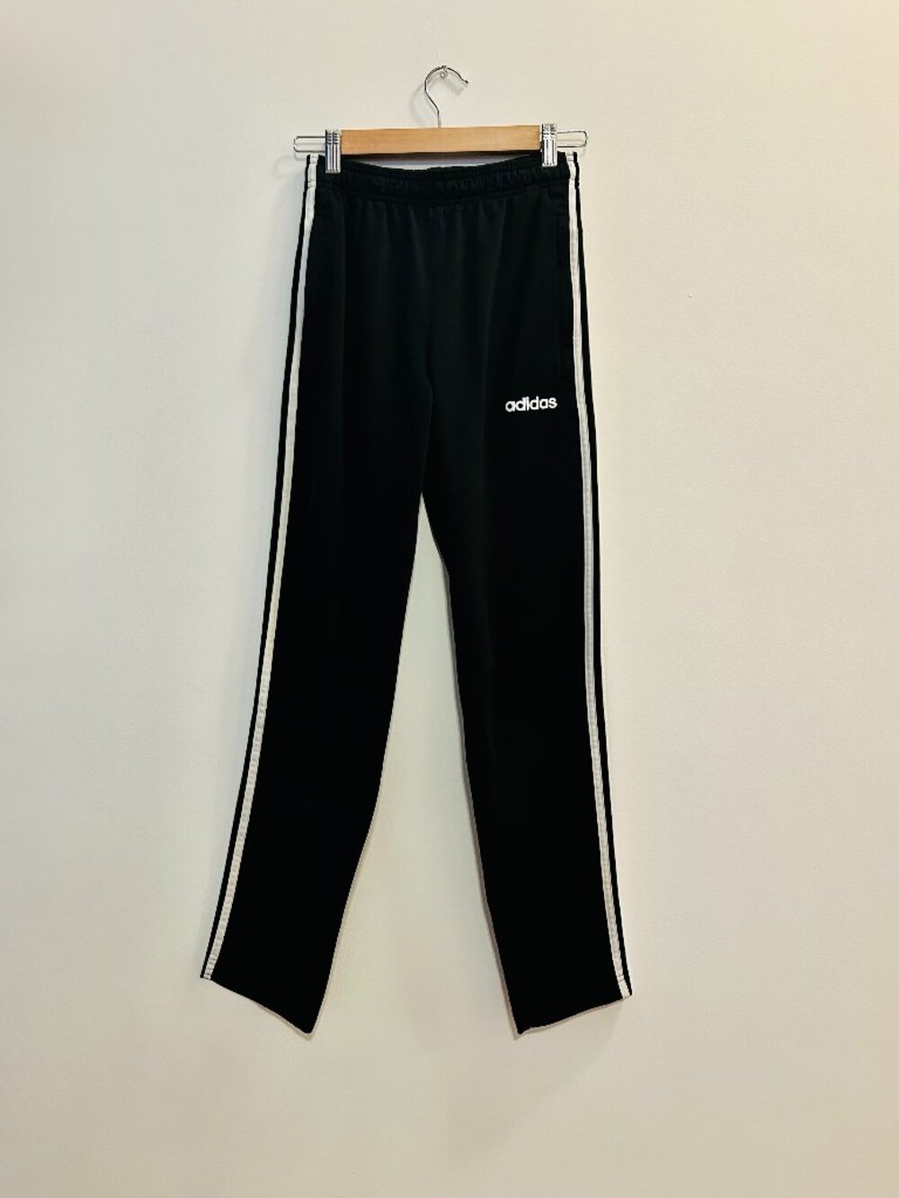 Adidas Classic Black Track Pants, Size Small